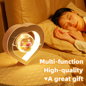 Valentines Day Gift Heart Floating Table LED Night Light Magnetic Levitation Creatives Lamp Desk Lamp Home Decor - Luxitt