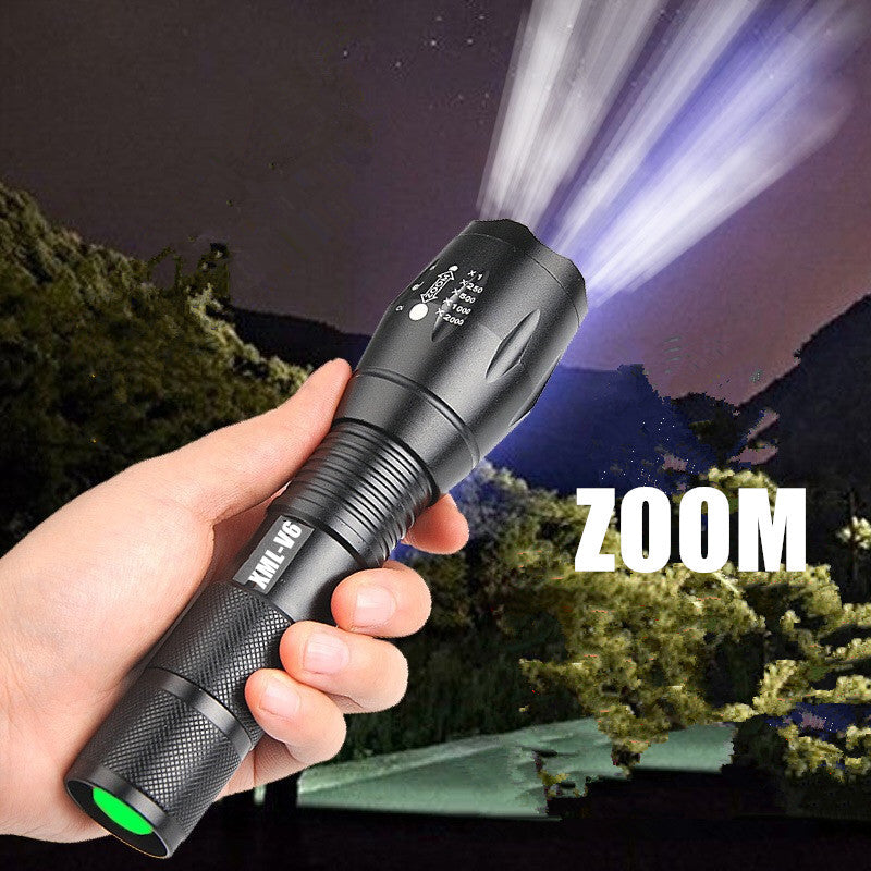 Zoomable Portable LED Flashlight