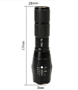 Zoomable Portable LED Flashlight