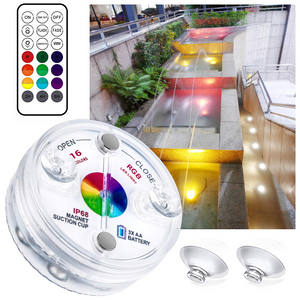 Luz LED sumergible (13 LED) con control remoto RF