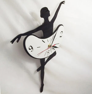 Ballerina Girl High-End Mute Wall Clock Living Room Wall Clock Decoration - Luxitt