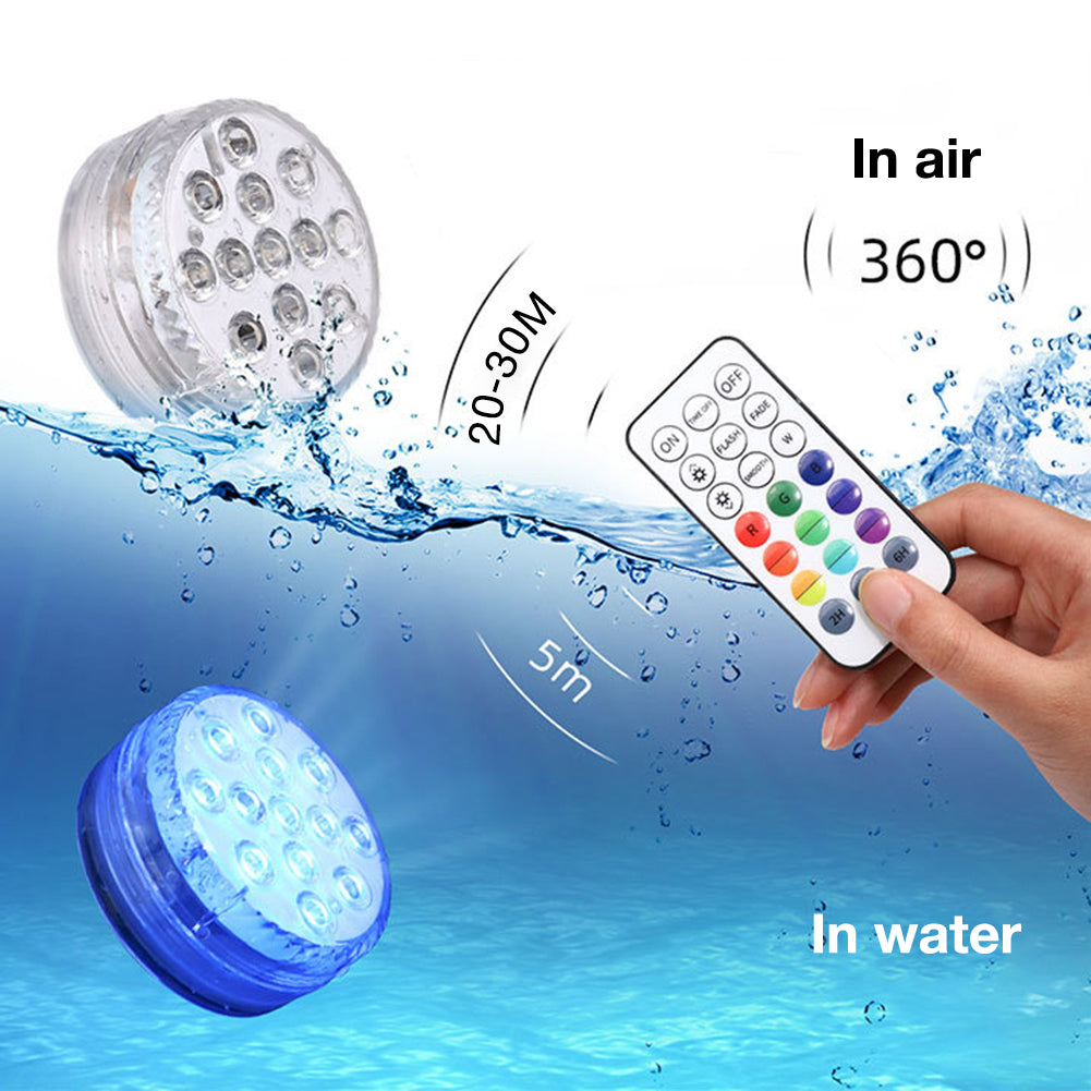 Submersible LED Light (13 LEDs) with RF Remote - Luxitt