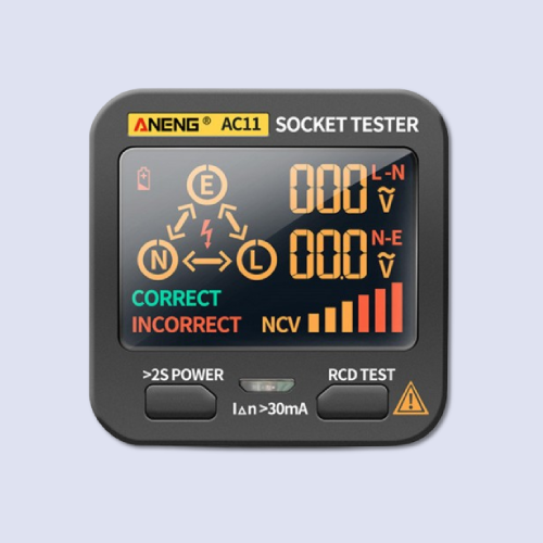 Digital Ground Socket Tester