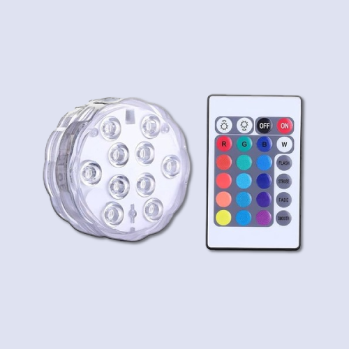 RGB Colored Changing LED Lights Submersible Remote Control