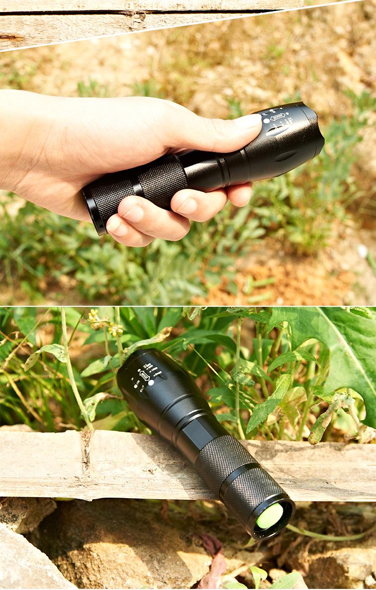 Zoomable Portable LED Flashlight