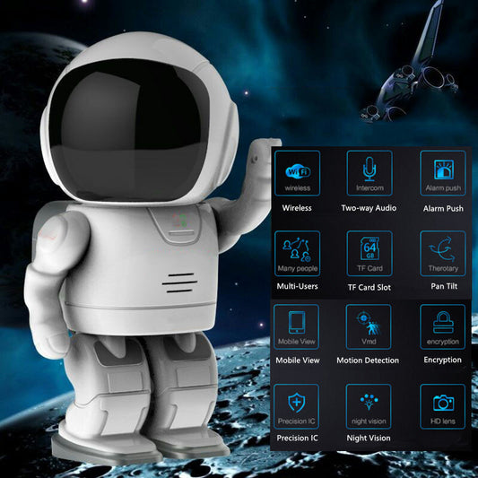 Astronaut Robot Camera IP Wifi Wireless P2P Security Surveillance Night Vision IR Home Security Robot Baby Monitor - Luxitt