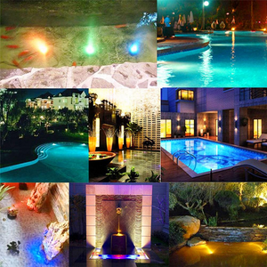 Submersible LED Light 13 LEDs with RF Remote Operated Underwater Lights for Pool