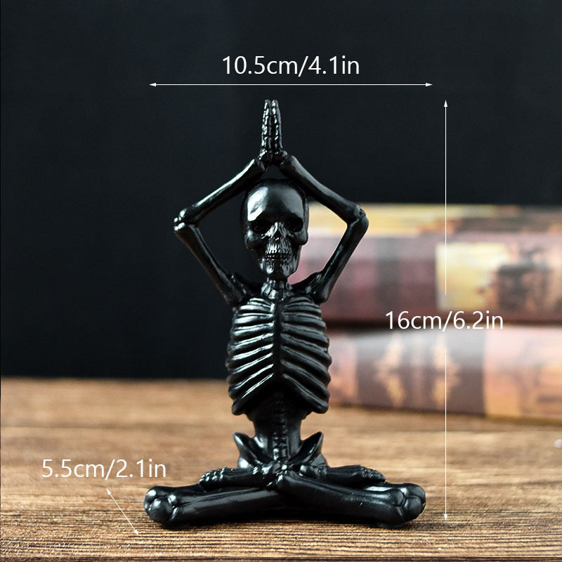 Yoga Skull Decor