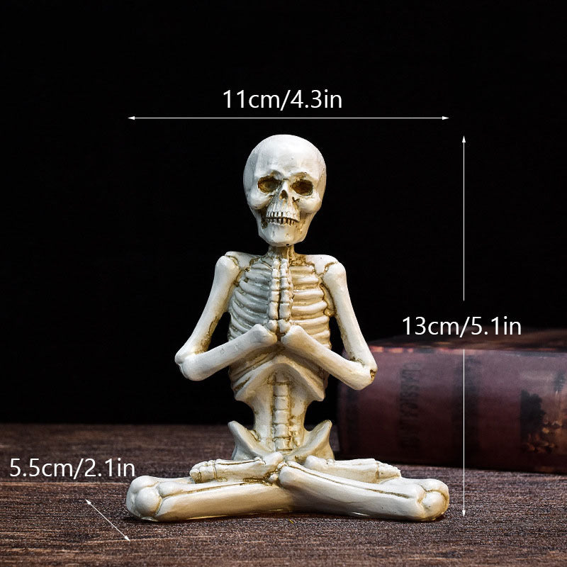 Yoga Skull Decor