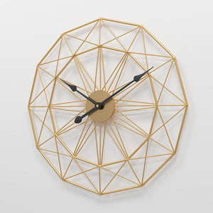 Round Wrought Iron Wall Clock for Simple Retro Home Decor - Luxitt