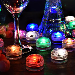 Submersible Battery-Powered LED Candle Lamp Waterproof Swimming Pool Wedding Party