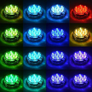 RGB Colored Changing LED Lights Submersible Remote Control