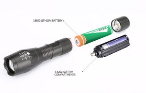 Zoomable Portable LED Flashlight