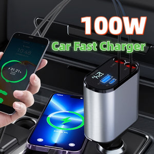 Metal Car Charger 100W