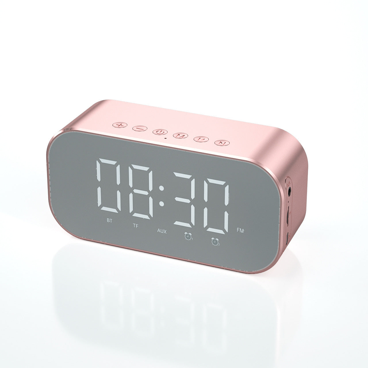 Fashion Mirror Bluetooth Speaker with Alarm Clock Function S5 - Luxitt