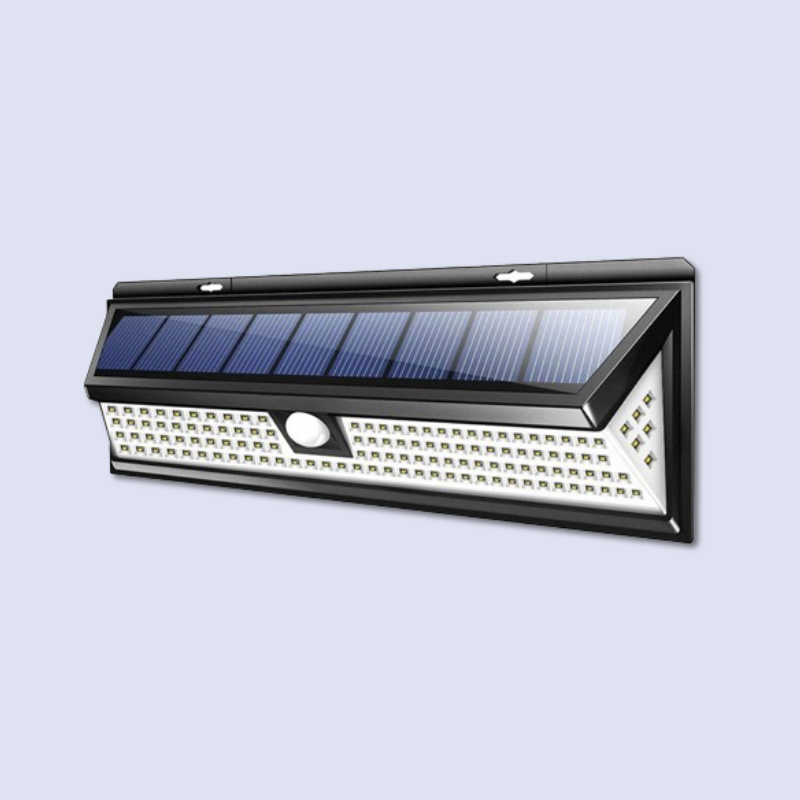 Luz solar exterior de 118 LED con sensor de movimiento PIR