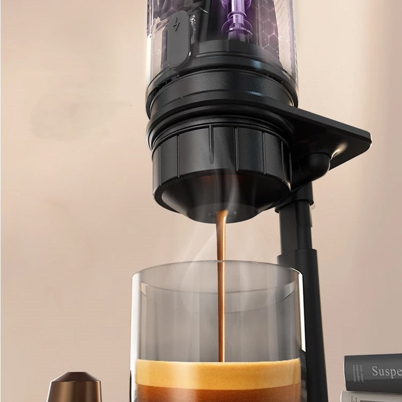 Fully Automatic and Handheld Compact Italian Espresso Coffee Maker for Home and Outdoor Use - Luxitt