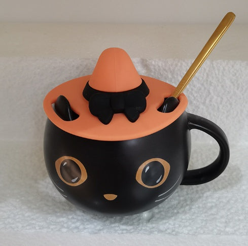 Hat Covered Cat Mug