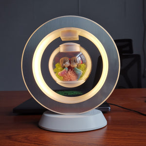 Valentines Day Gift Heart Floating Table LED Night Light Magnetic Levitation Creatives Lamp Desk Lamp Home Decor - Luxitt