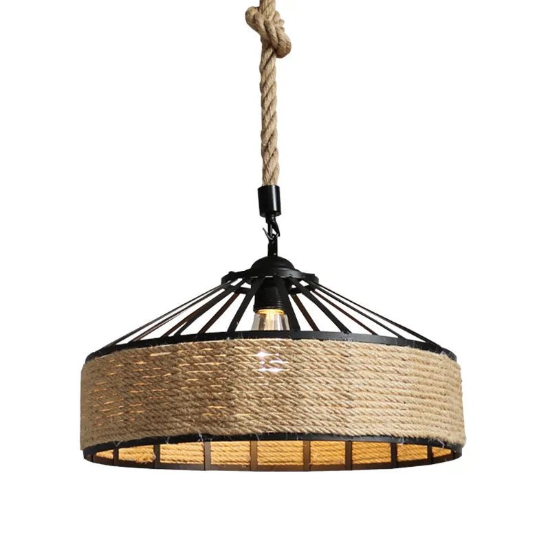 American Nordic Style Rustic Rope LED Chandelier - Luxitt