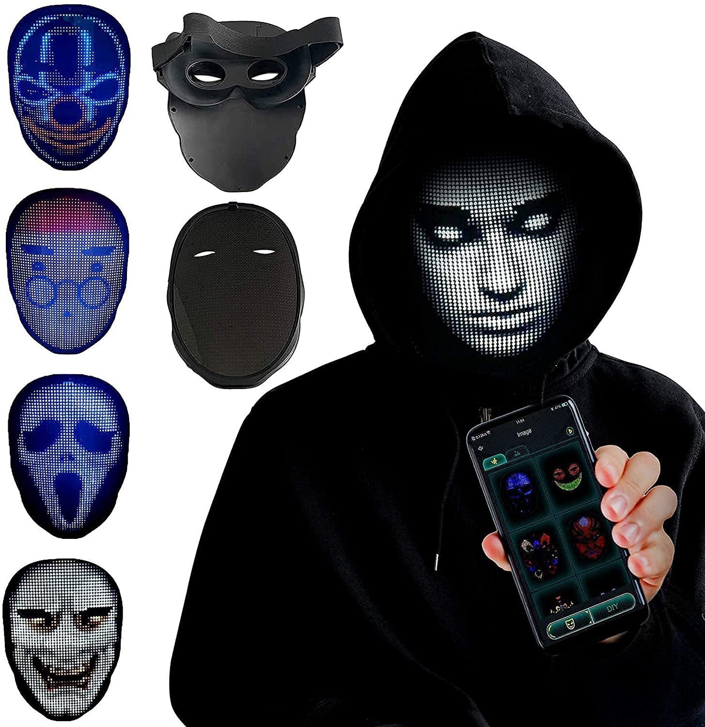 Halloween LED Face Mask