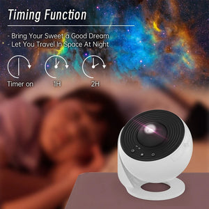 Night Light Galaxy Projector Starry Sky Projector 360 Rotate Planetarium Lamp For Kids Bedroom Valentines Day Gift Wedding Decor - Luxitt