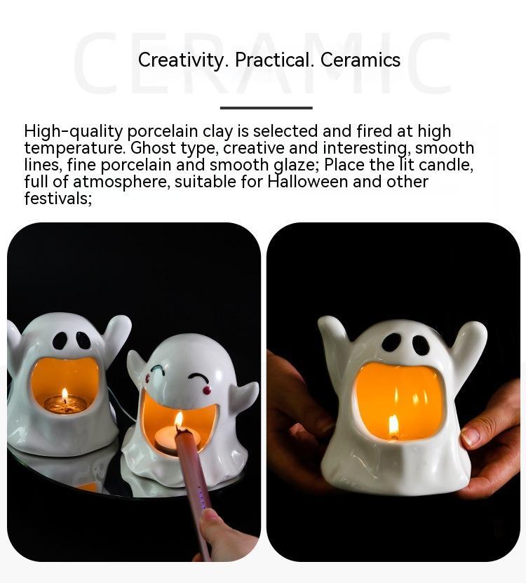 Ceramic Halloween Candle Holders