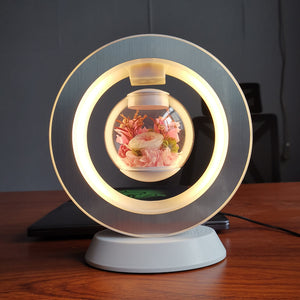 Valentines Day Gift Heart Floating Table LED Night Light Magnetic Levitation Creatives Lamp Desk Lamp Home Decor - Luxitt