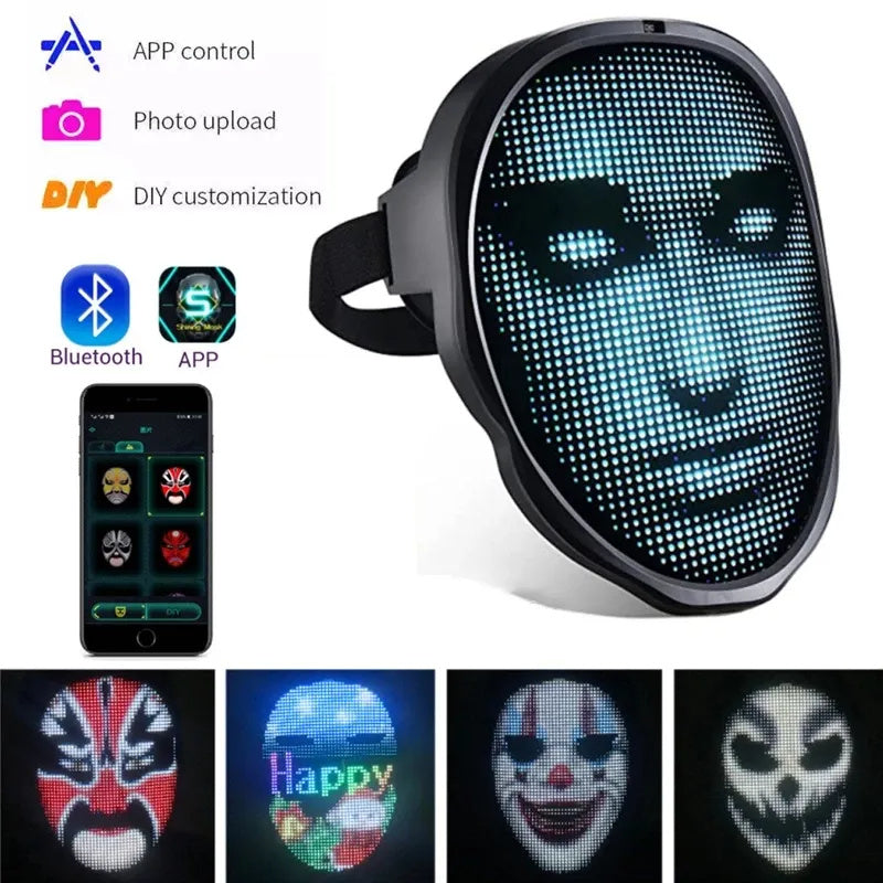 Halloween LED Face Mask