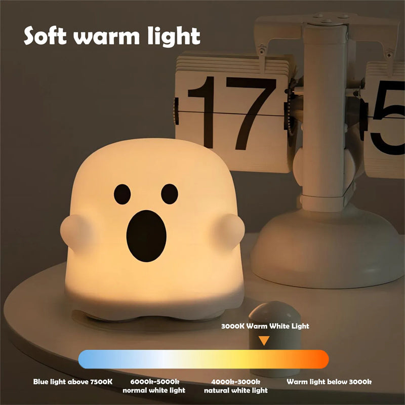 Silicone Happy Ghost Lamp